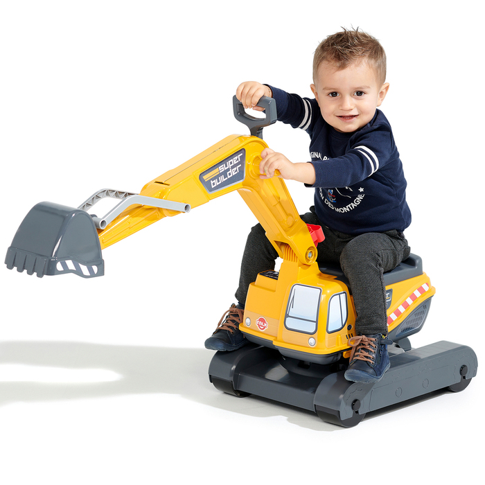 Grävmaskin Super Builder Gul Falk 